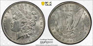 1889 $1 MS62
