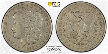 1890-CC $1 VG8
