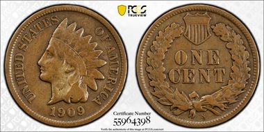 1909-S 1C Indian N1BN