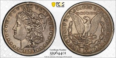 1878-CC $1 XF40