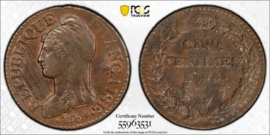 AN 8-W (1799) 5C Gad-126a MS62BN