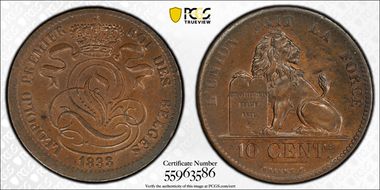 1833 10C MS62BN