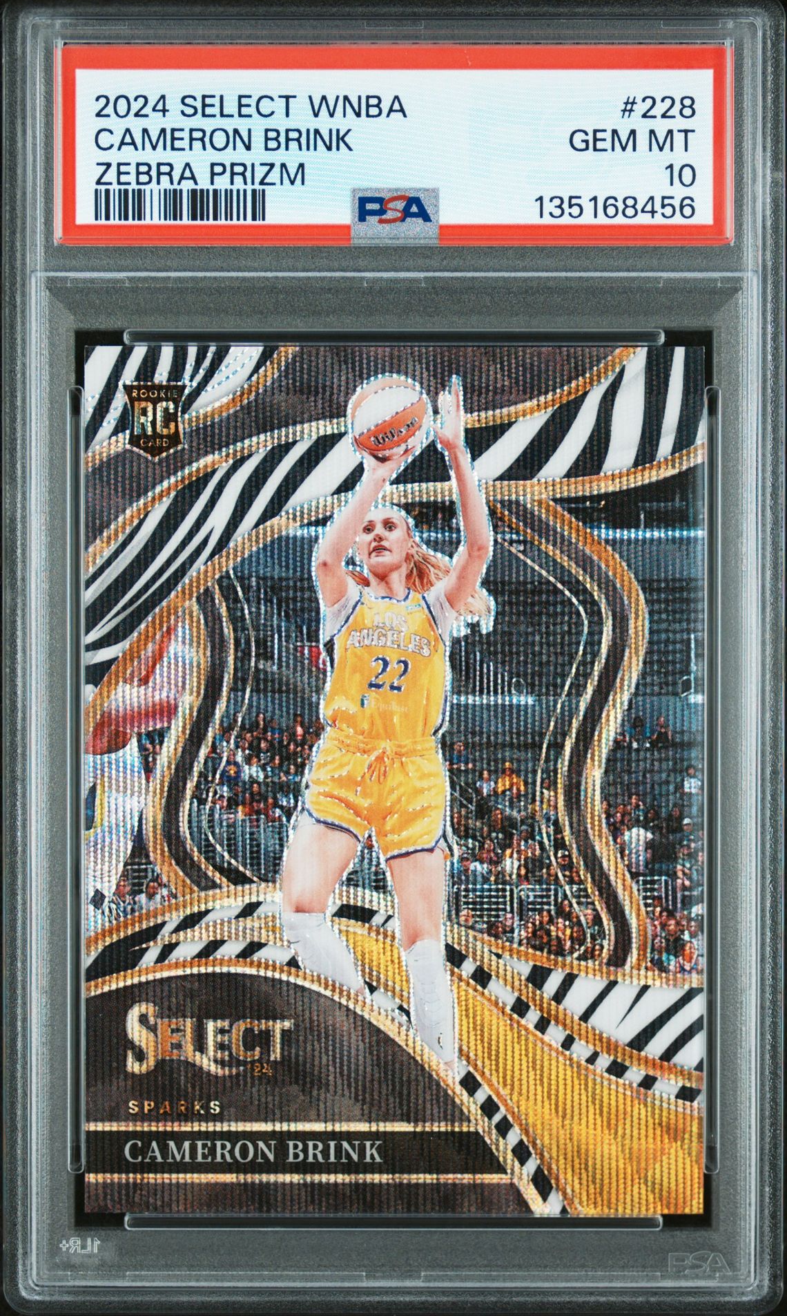 2024 Panini PANINI SELECT WNBA Gold #228 Cameron Brink front