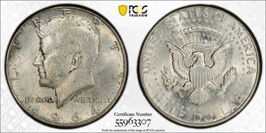 1964-D 50C MS64