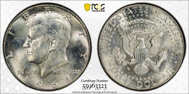 1964-D 50C MS65