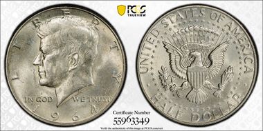 1964-D 50C MS64