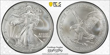 2025 $1 Silver Eagle First Strike MS66