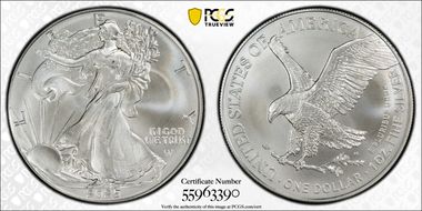 2025 $1 Silver Eagle First Strike MS65
