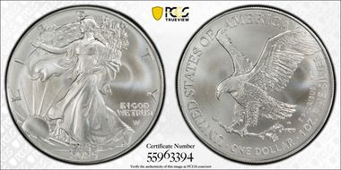 2025 $1 Silver Eagle First Strike MS66