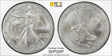 2025 $1 Silver Eagle First Strike MS67