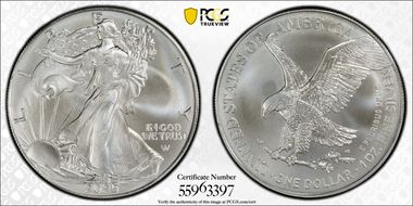 2025 $1 Silver Eagle First Strike MS65