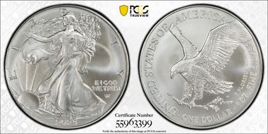 2025 $1 Silver Eagle First Strike MS66