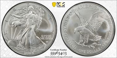 2025 $1 Silver Eagle First Strike MS69