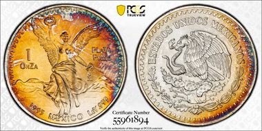 1995-Mo Onza Libertad Ag MS67