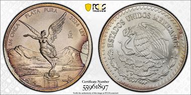 2024-Mo 1/4 oz Libertad Ag MS67