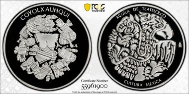 (2019)-Mo Medal Aguila de Tlatelolco Coyolxauhqui Ag PR69DCAM
