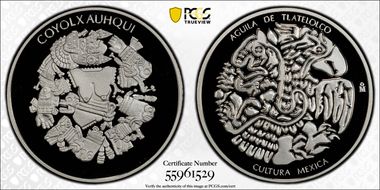 (2019)-Mo Medal Aguila de Tlatelolco Coyolxauhqui Ag PR69DCAM