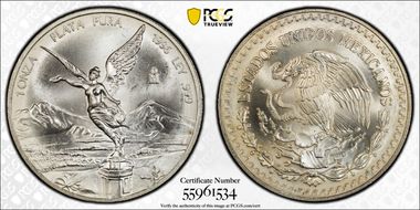1996-Mo Onza Libertad Ag MS65