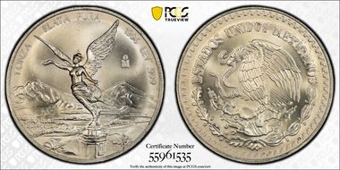 1996-Mo Onza Libertad Ag MS67