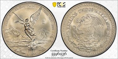 1996-Mo Onza Libertad Ag MS67