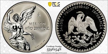 2000-Mo Medal Turn of the Millennium Ag PR1DCAM
