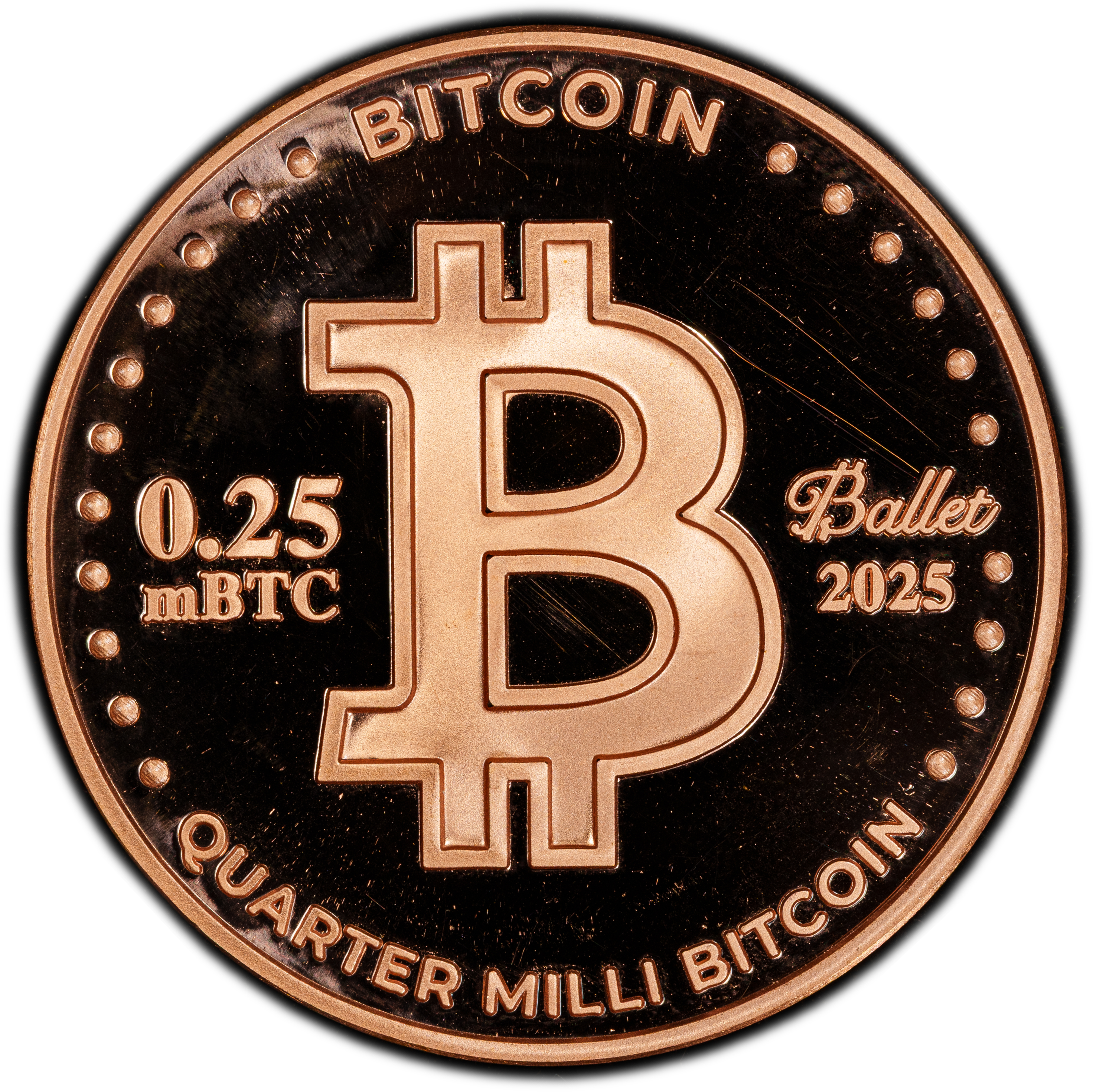 PCGS Certificate Verification Coin Details for Cert #55961063 - 2025 The  United States of America .25 mBTC