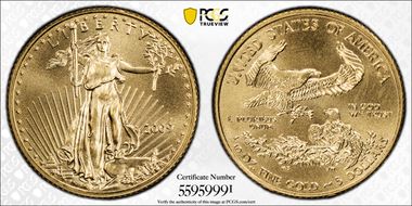 2009 $5 Gold Eagle MS69