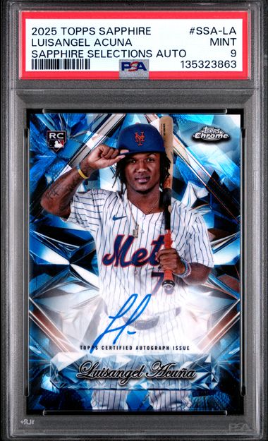 2025 Topps Topps Chrome Sapphire Acuna front