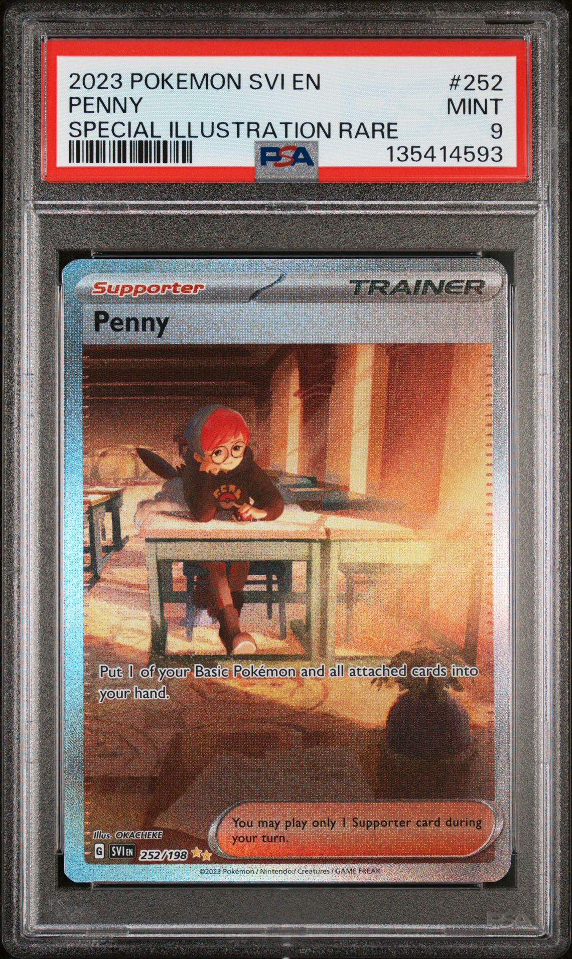 2023 Pokemon POKEMON SVI EN-SCARLET & VIOLET SPECIAL ILLUSTRATION RARE #252 Penny front