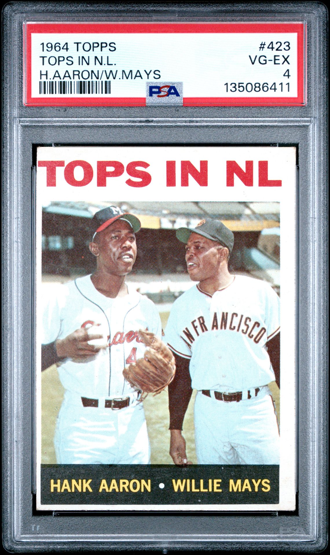 1964 Topps #423 Tops In N.L. front