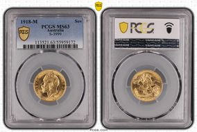 1918-M Sov S-3999 MS63