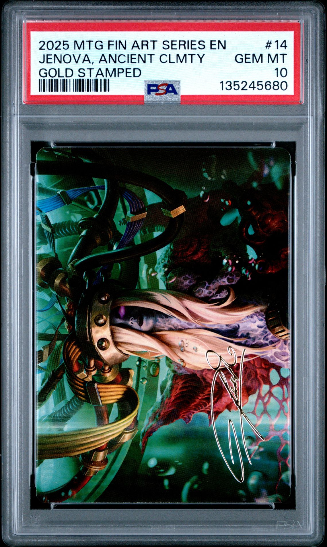 2025 MTG MAGIC THE GATHERING FINAL FANTASY ART SERIES GOLD STAMPED #14 Jenova, Ancient Clmty front
