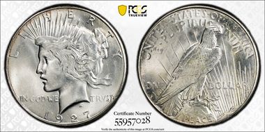 1927-S $1 MS64