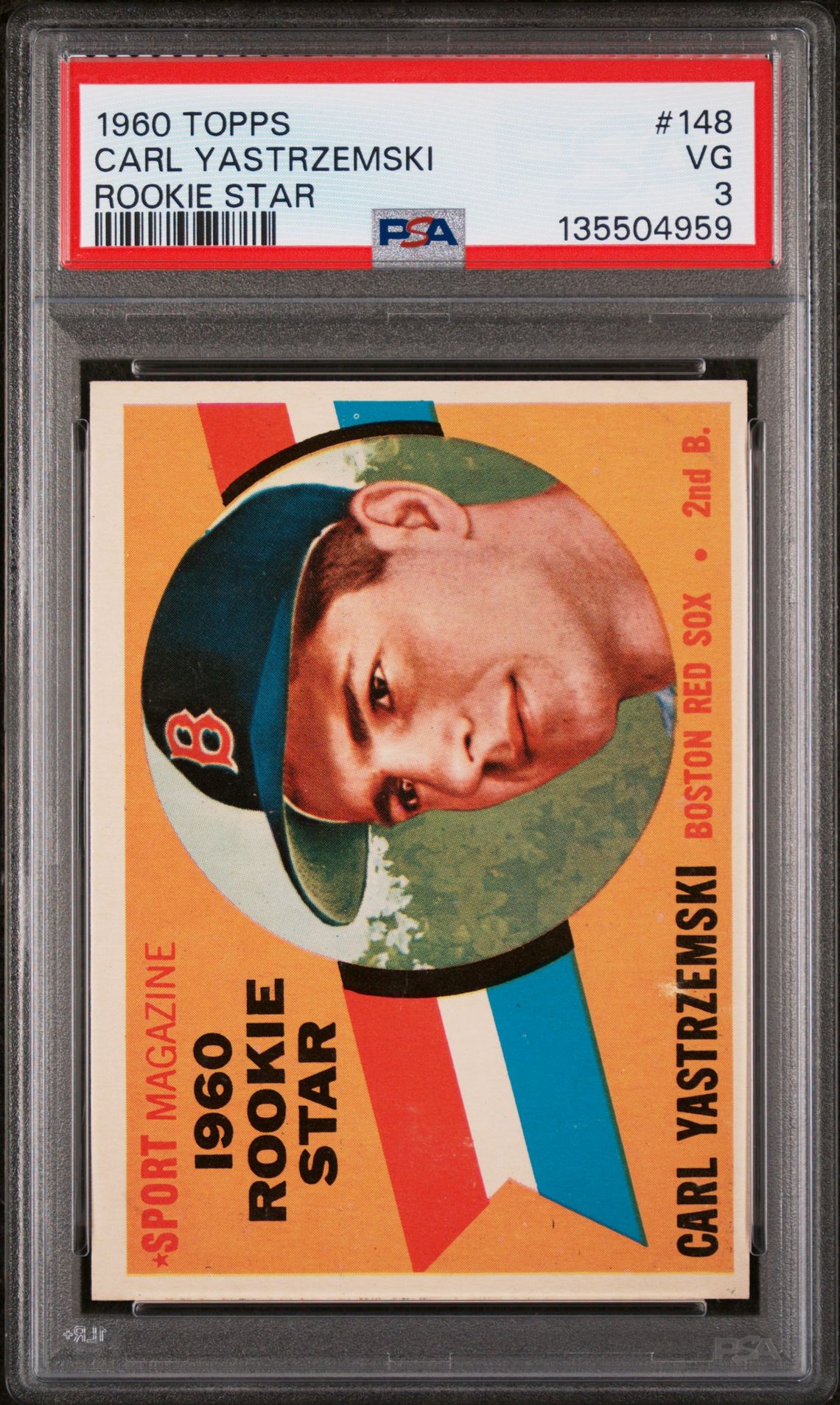 1960 Topps ROOKIE STAR #148 Carl Yastrzemski front
