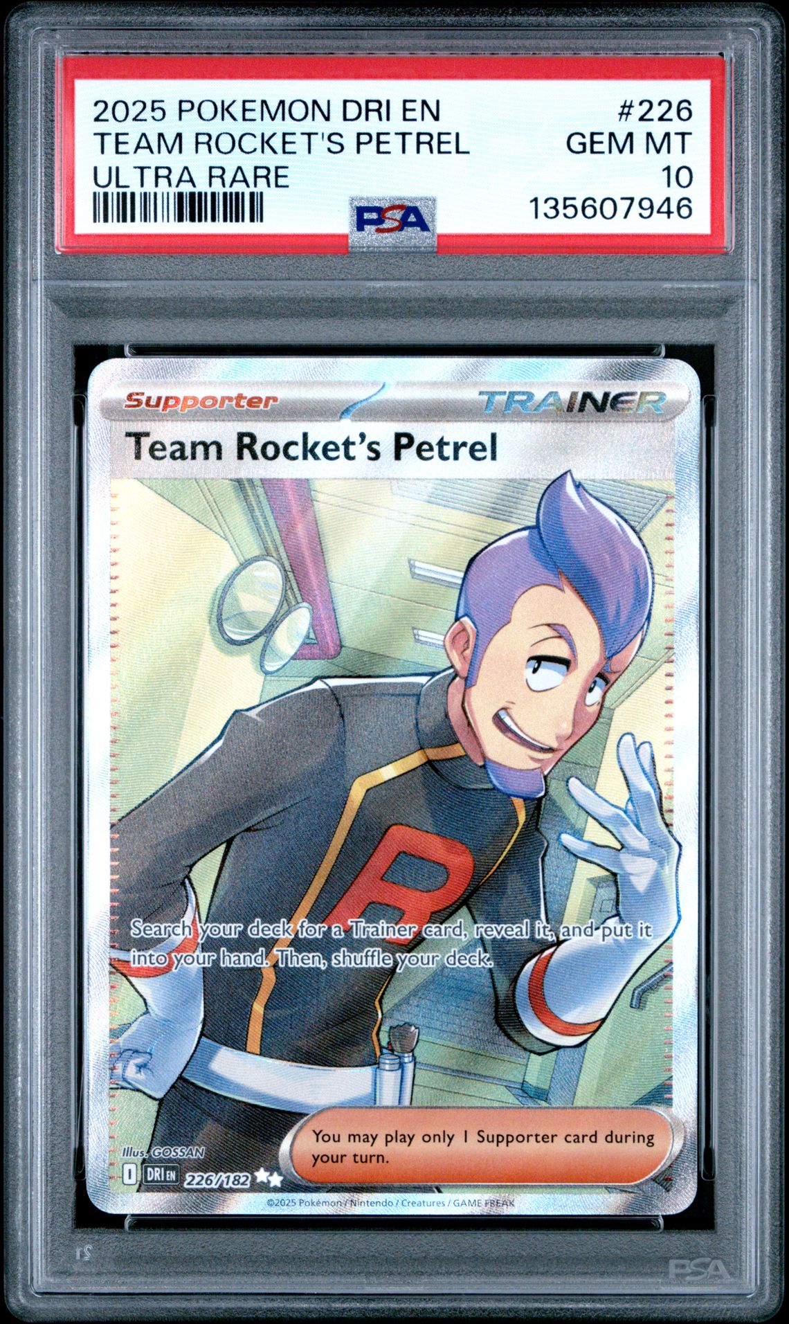 2025 Pokemon POKEMON DRI EN-DESTINED RIVALS ULTRA RARE #226 Team Rocket's Petrel front