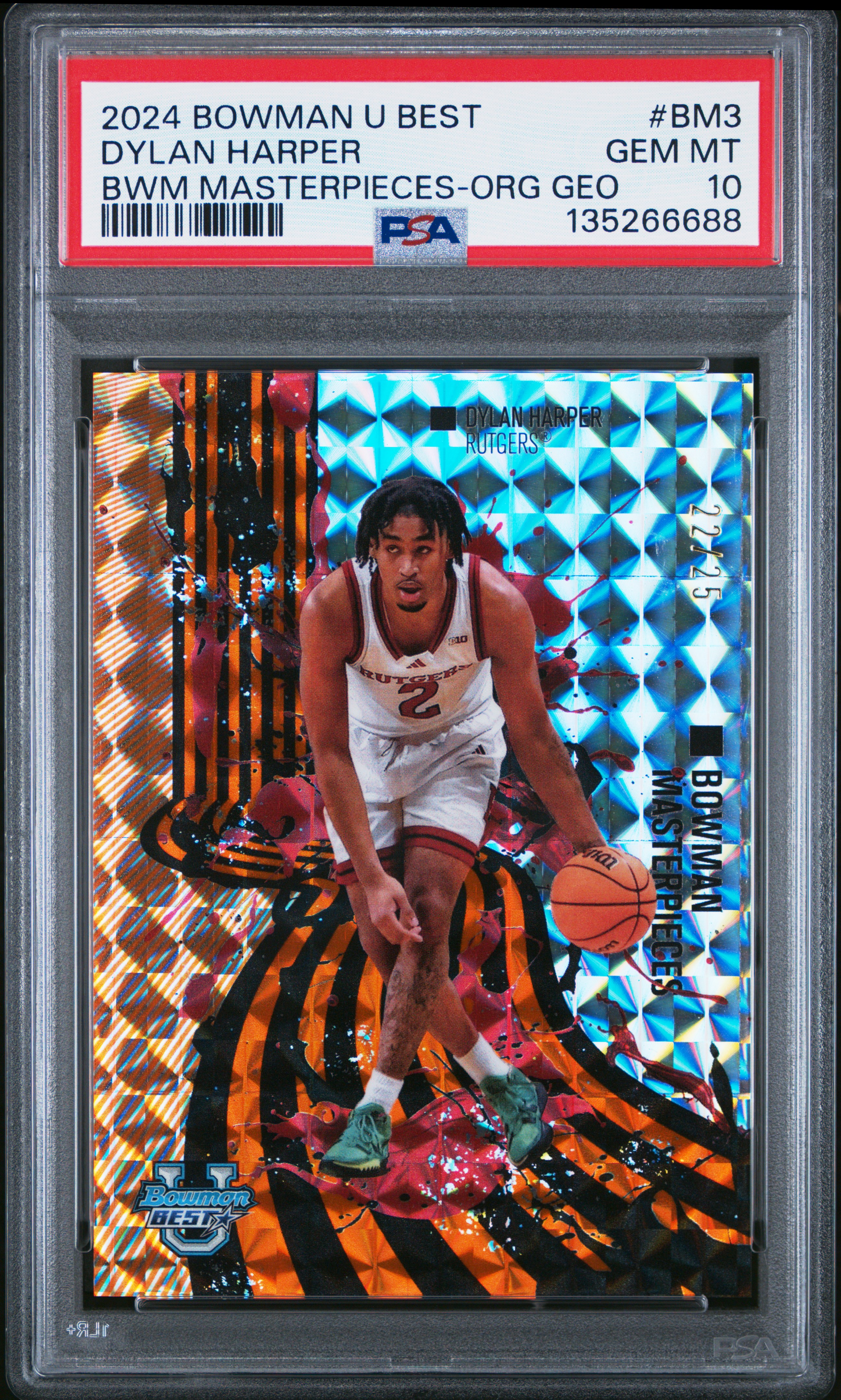 2024 #BM3 Dylan Harper PSA 10 Bowman University Best Bowman Masterpieces