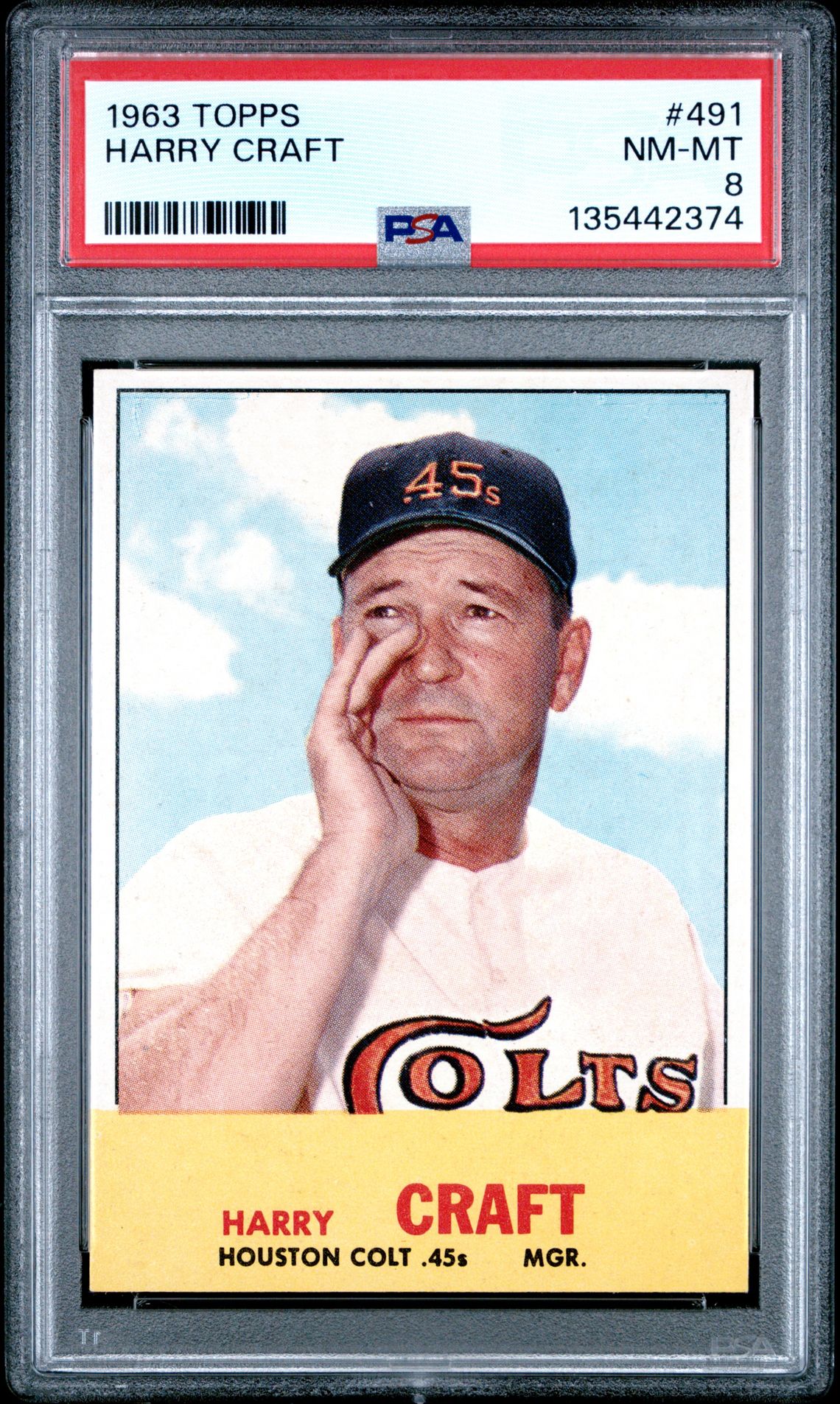 1963 Topps TOPPS #491 Harry Craft front