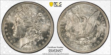 1882-O/S $1 Strong MS62