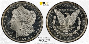 1890-O $1 MS64DMPL