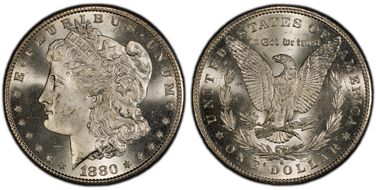 1880-S $1 MS65