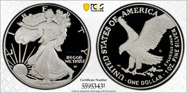 2025-S $1 Silver Eagle PR68DCAM
