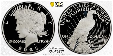 2025-S $1 Peace Dollar PR69DCAM