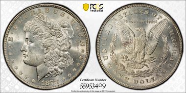 1878 7TF $1 VAM 100, Type 1 Obv. MS63