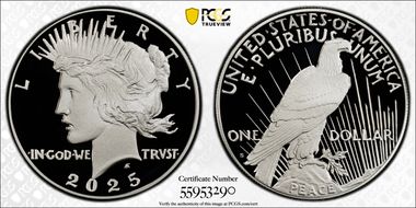 2025-S $1 Peace Dollar PR70DCAM