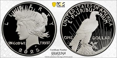 2025-S $1 Peace Dollar PR69DCAM