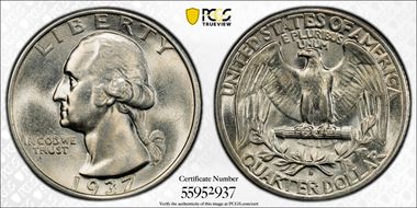 1937-S 25C AU58