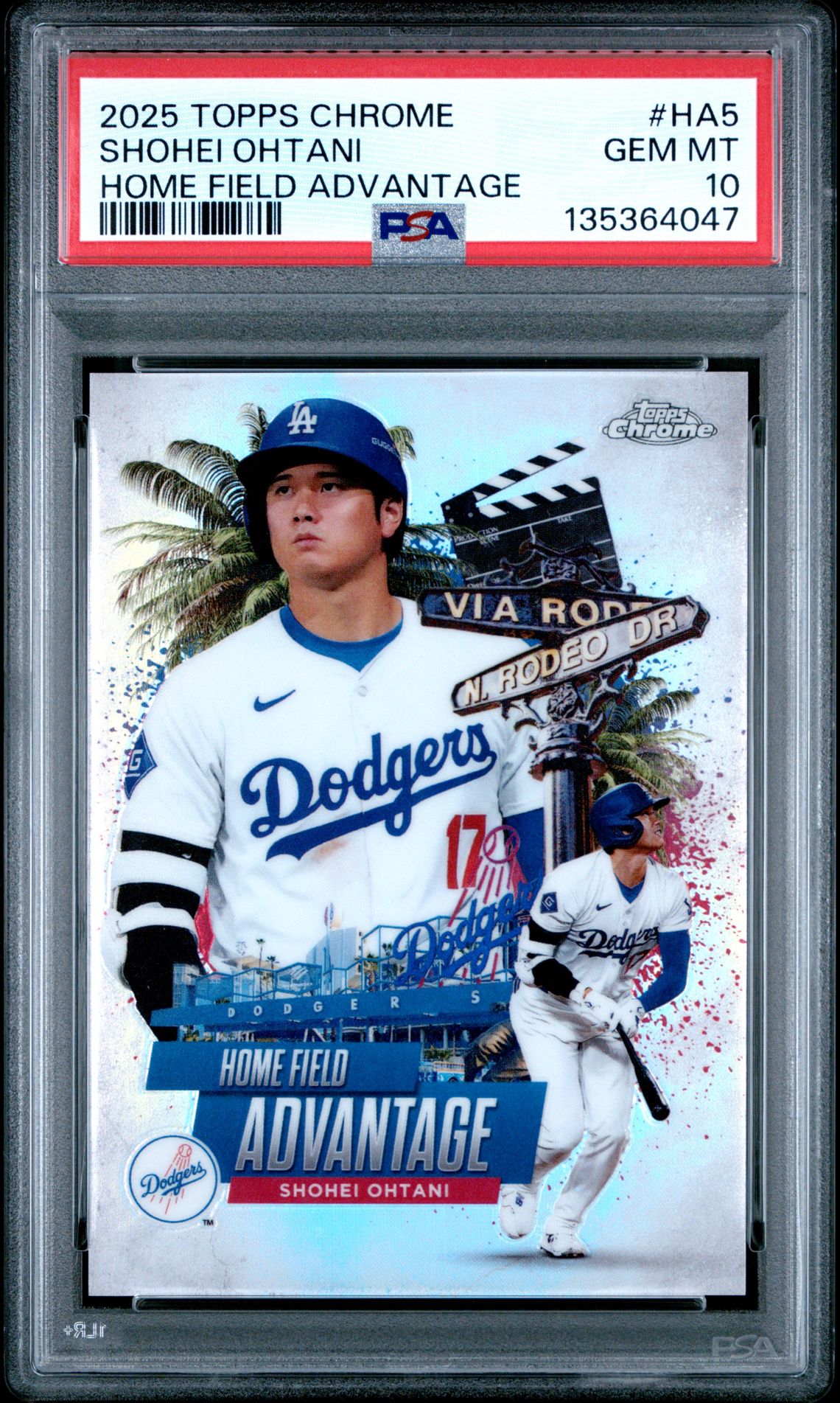 2025 Topps TOPPS CHROME HOME FIELD ADVANTAGE #HA5 Shohei Ohtani front