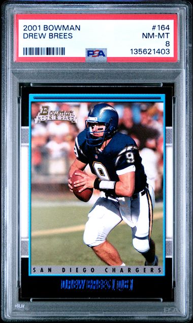 2001 Bowman #164 Drew Brees front