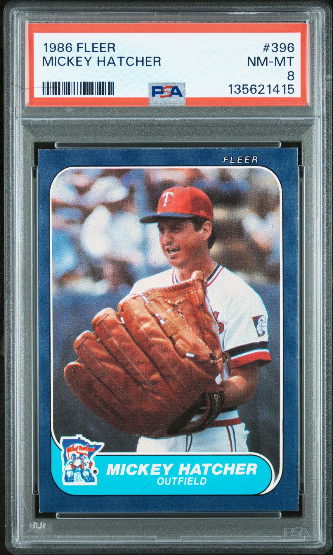 1986 Fleer FLEER #396 Mickey Hatcher front