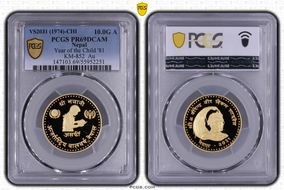 VS2031 (1974)-CHI 10.0G A Year of the Child '81 KM-852  Au PR69DCAM